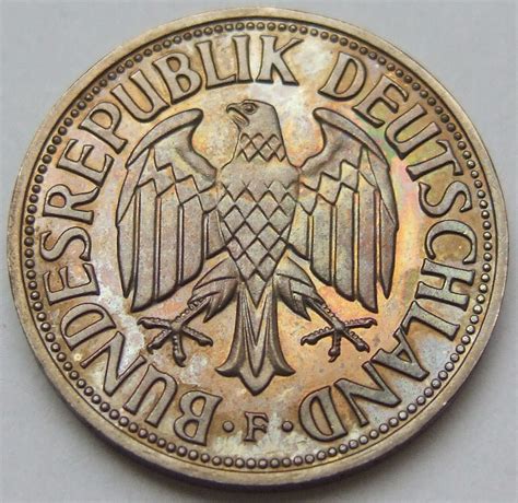 1 deutsche mark 1955|deutschland bundesrepublik coin.